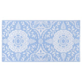 Vidaxl Fuera de la alfombra exterior 80x150 cm PP Baby Blue