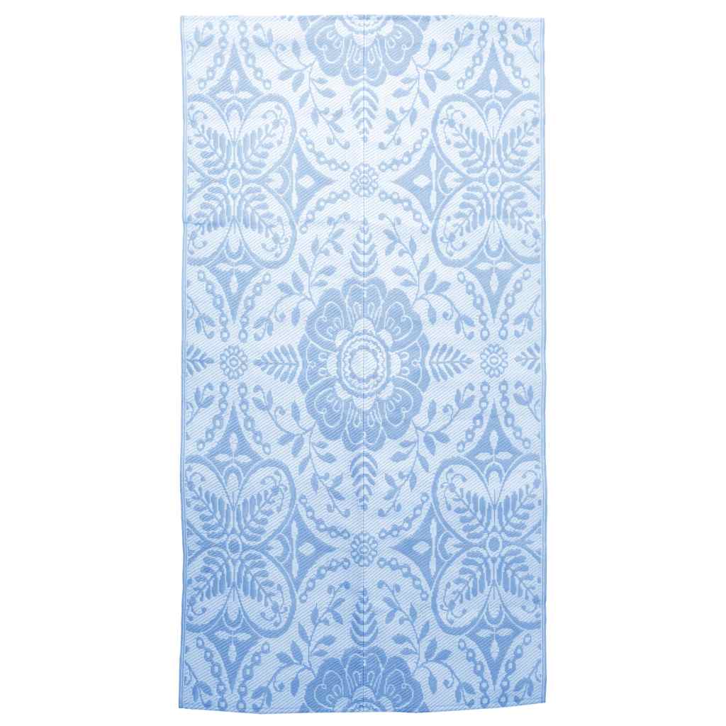 Vidaxl Outside Rug Aakil 160x230 cm Pp Baby Blue