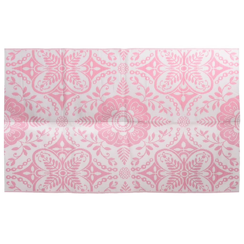 Vidaxl außerhalb Teppich 190x290 cm pp Pink