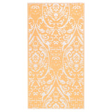 VidaXL Buitenkleed 80x150 cm PP oranje en wit