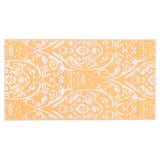 VidaXL outside rug Arakil 80x150 cm pp orange and white