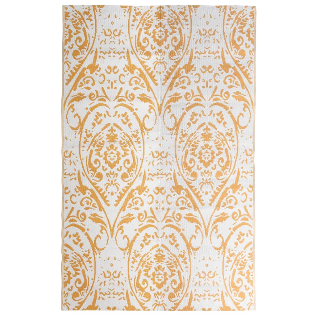 VidaXL outside rug arakil 190x290 cm pp orange and white