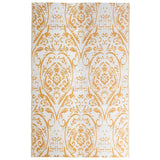 VidaXL outside rug arakil 190x290 cm pp orange and white