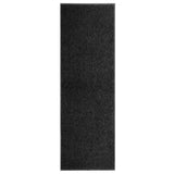 Vidaxl Doormat washable 60x180 cm Black