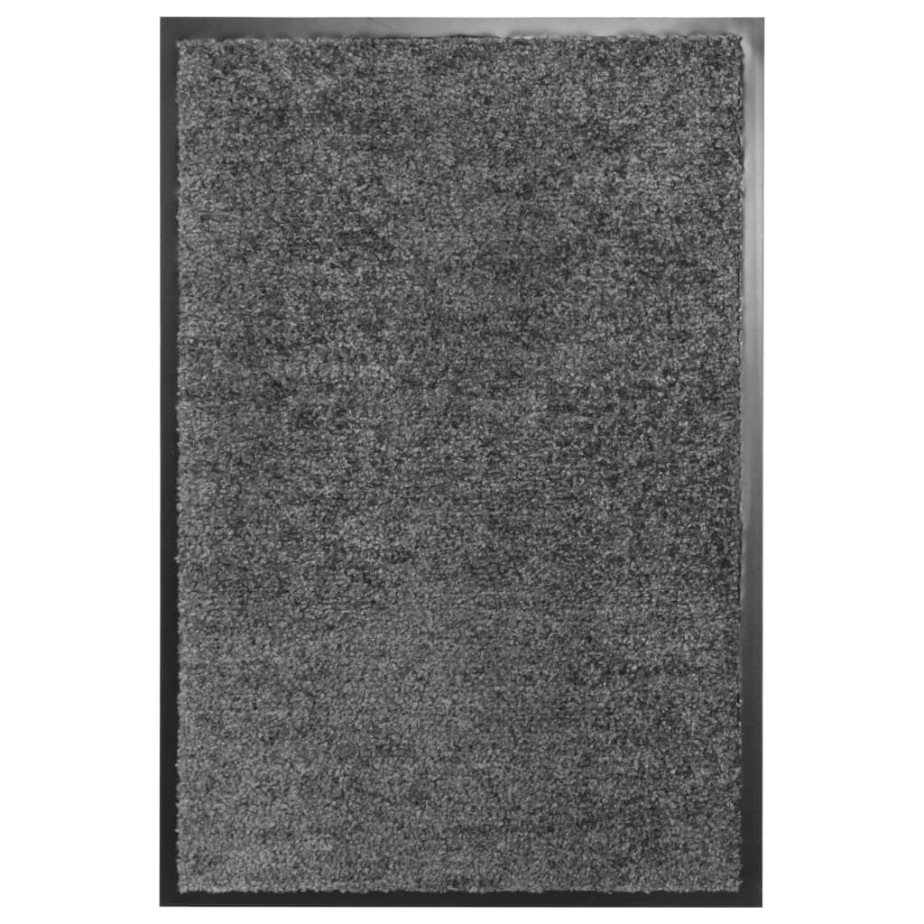 Vidaxl pailtre lavable 40x60 cm anthracite