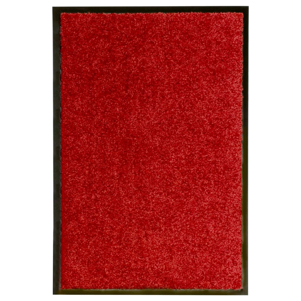 VidaXL Deurmat wasbaar 40x60 cm rood