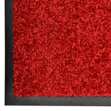 VidaXL Deurmat wasbaar 60x90 cm rood