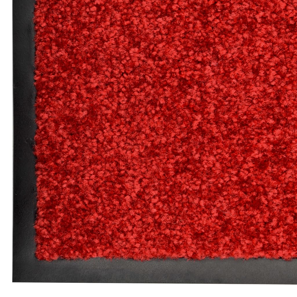 VIDAXL ROORMAT lavabile 60x90 cm rosso