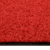 VidaXL Deurmat wasbaar 90x150 cm rood