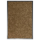 VidaXL Deurmat wasbaar 40x60 cm bruin