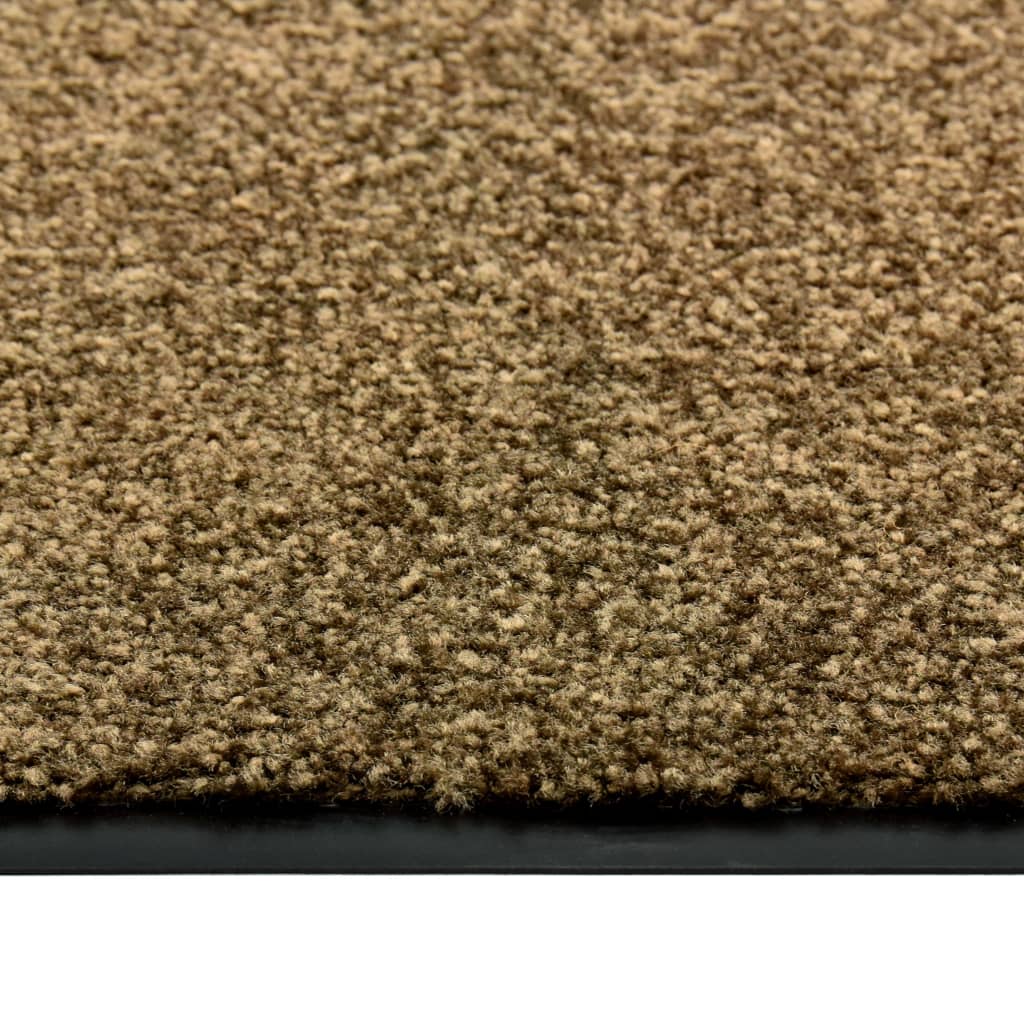 Vidaxl Doormat wäschen 60x90 cm Brown