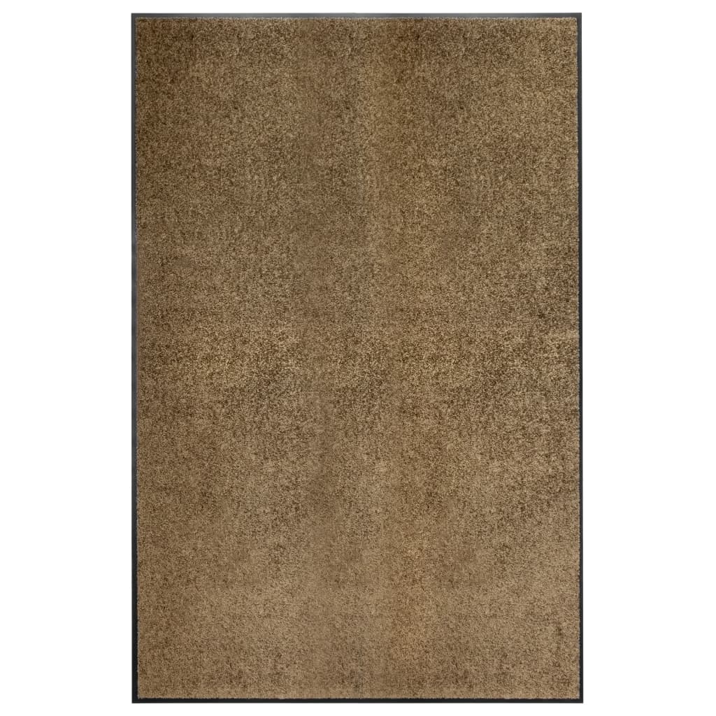 VidaXL Deurmat wasbaar 120x180 cm bruin