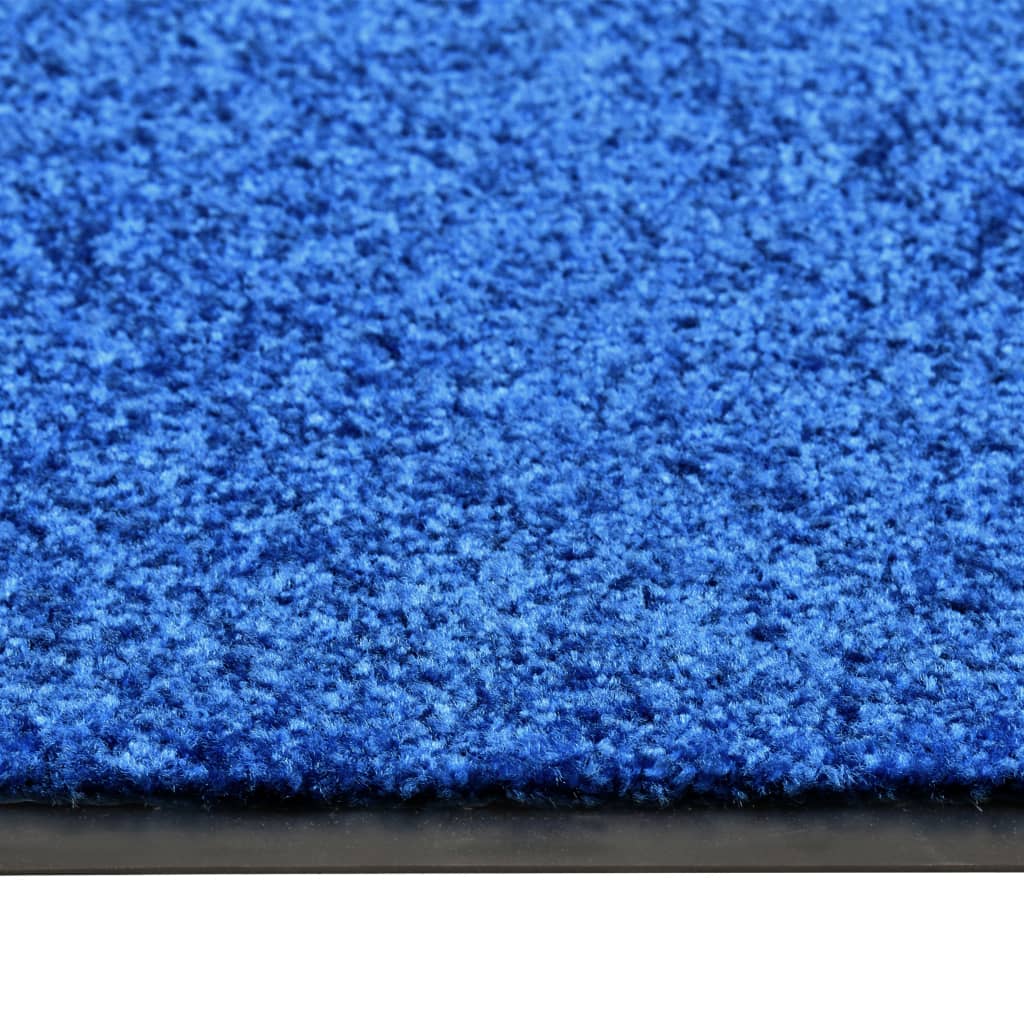 Vidaxl DOORMAT lavable 60x90 cm bleu