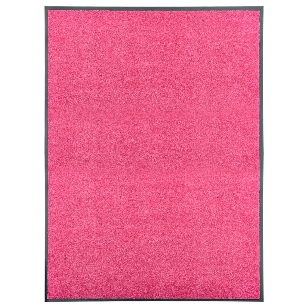 Vidaxl DOORMAT lavable 90x120 cm rose