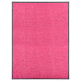 VidaXL Deurmat wasbaar 90x120 cm roze