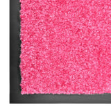 VidaXL Deurmat wasbaar 90x150 cm roze