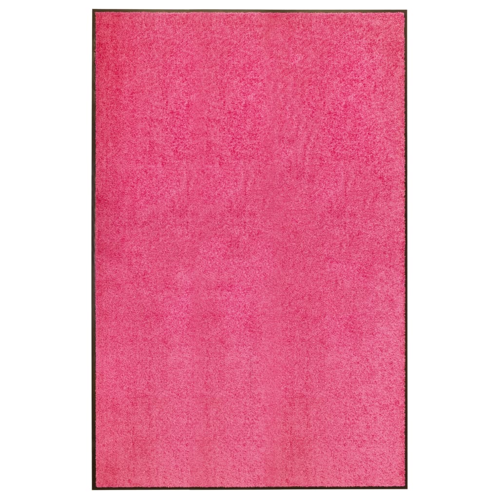 VidaXL Deurmat wasbaar 120x180 cm roze