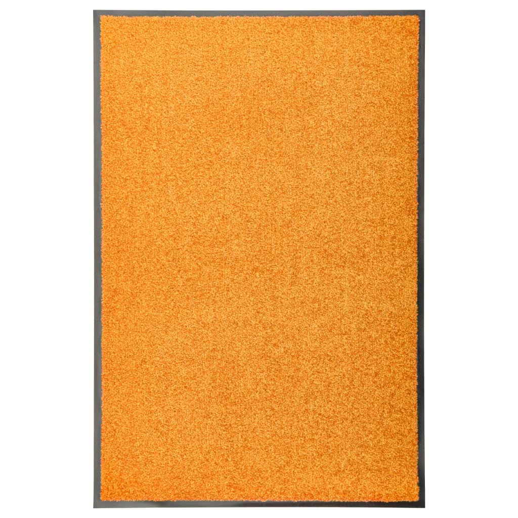 VidaXL Deurmat wasbaar 60x90 cm oranje