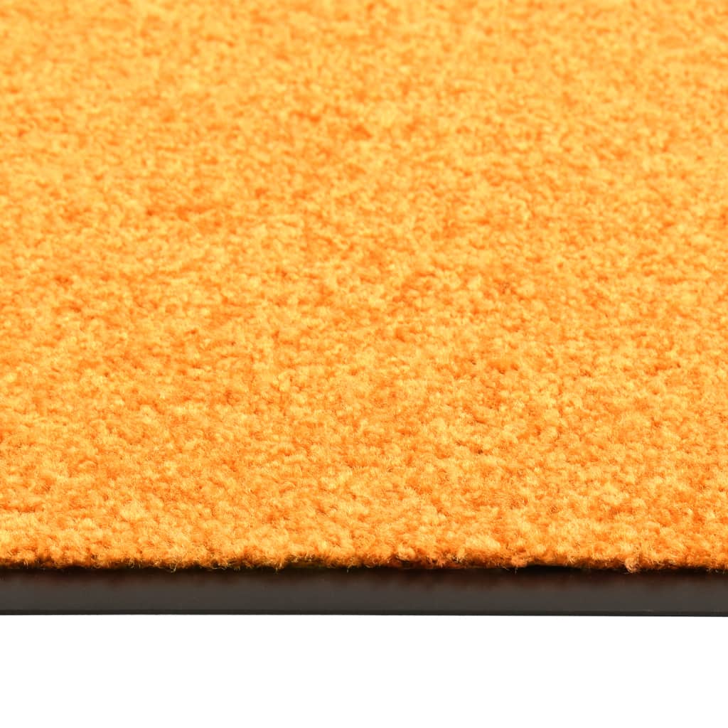 VidaXL Deurmat wasbaar 60x180 cm oranje