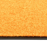 VidaXL Deurmat wasbaar 90x120 cm oranje