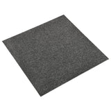 Vidaxl Carpet tiles 20 st 5 m² 50x50 cm Anthracite