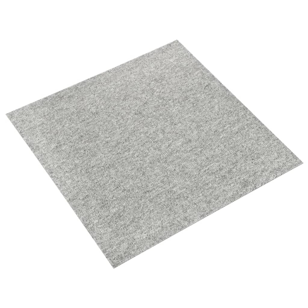 Piastrelle di moquette Vidaxl 20 st 5 m² 50x50 cm grigio chiaro