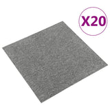 Vidaxl Teppichfliesen 20 St 5 m² 50 x 50 cm Grau