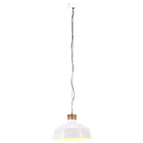 Vidaxl hänkend Lamp industriell E27 58 cm wäiss