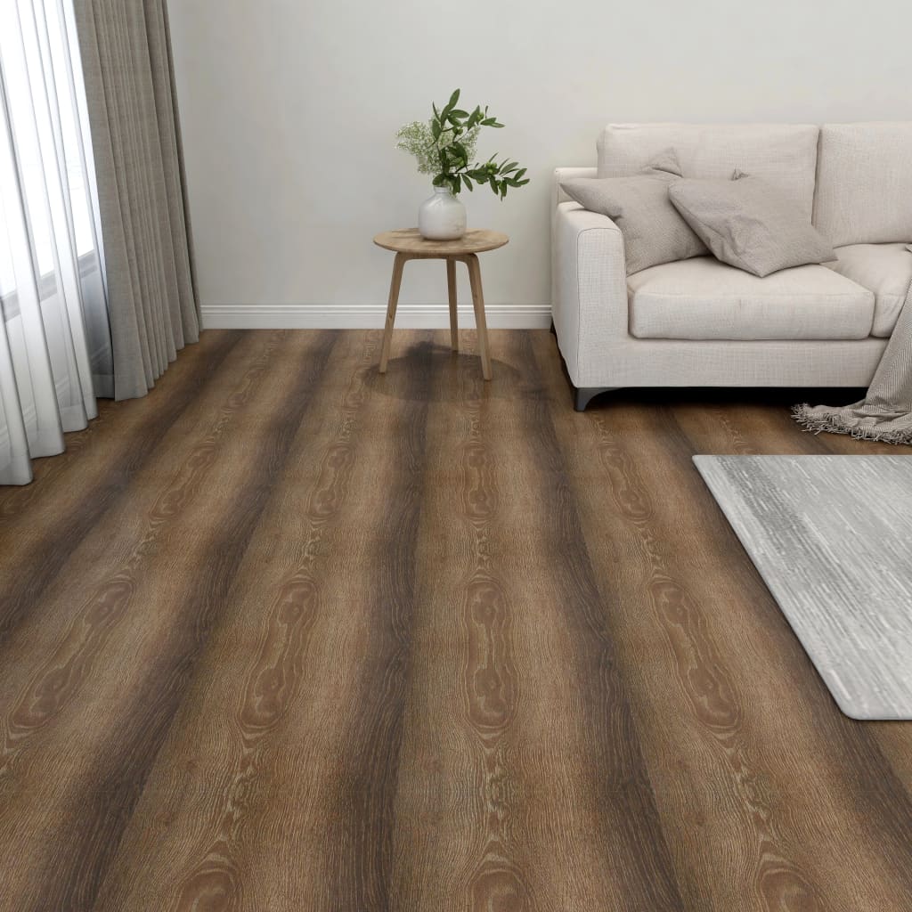 Vidaxl Floorboards Selvlavt 55 ST 5.11 m² PVC Brown