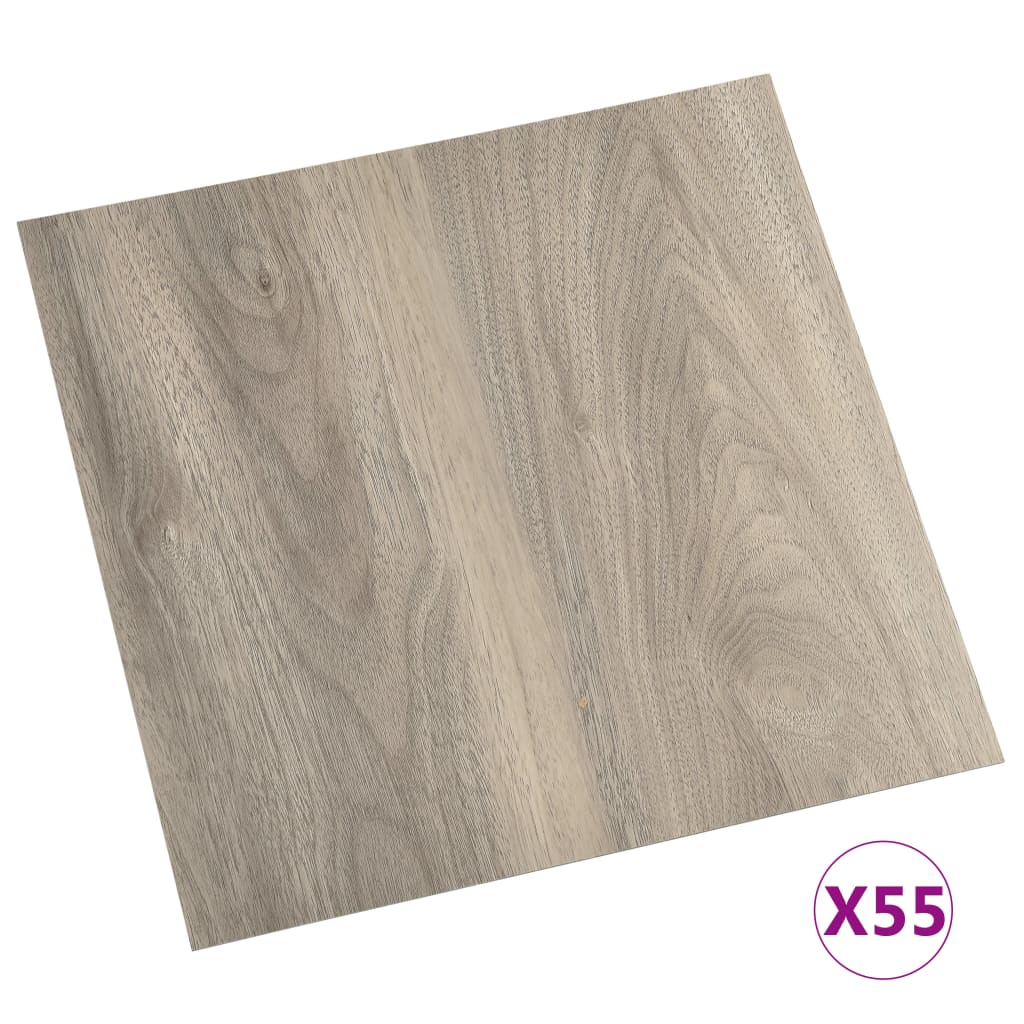 Vidaxl Floorboards Self -Adhesive 55 ST 5,11 m² PVC TAUPE