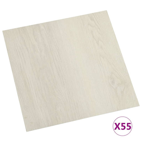 VidaXL Vloerplanken zelfklevend 55 st 5,11 m² PVC beige