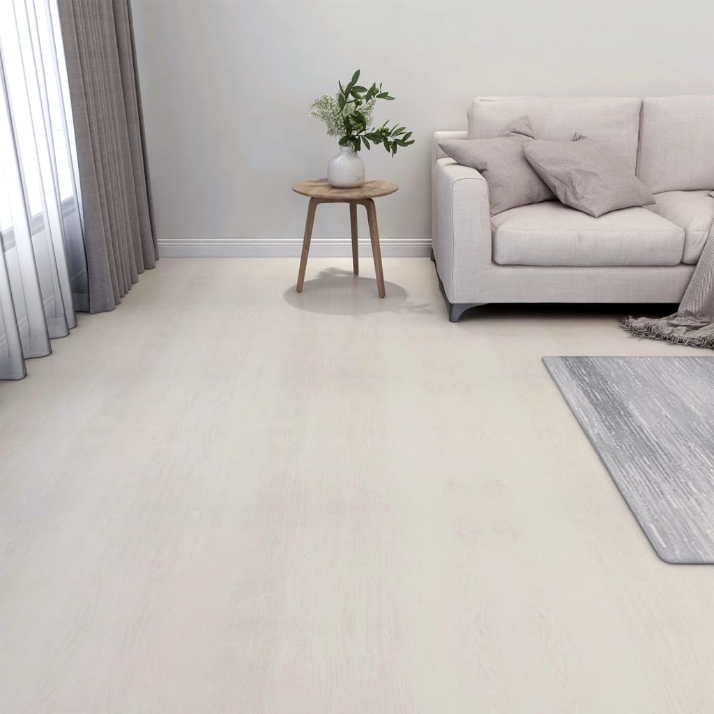 Vidaxl golvbrädor självhäftande 55 ST 5,11 m² PVC Beige