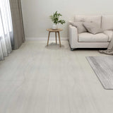 Vidaxl Floorboards auto-adhésif 55 ST 5,11 m² crème PVC