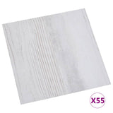 Tablas de piso Vidaxl autoadhesivo 55 st 5.11 m² PVC gris claro