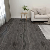 Vidaxl Piso de piso Autoadhesivo 55 ST 5.11 m² PVC Gray Dark