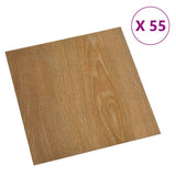 Vidaxl Floorboards auto-adhésif 55 ST 5.11 m² PVC Brown