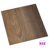 Vidaxl Floorboards auto-adhésif 55 ST 5.11 m² PVC Brown