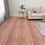 Vidaxl Floorboards Selvlavt 55 ST 5.11 m² PVC Rød