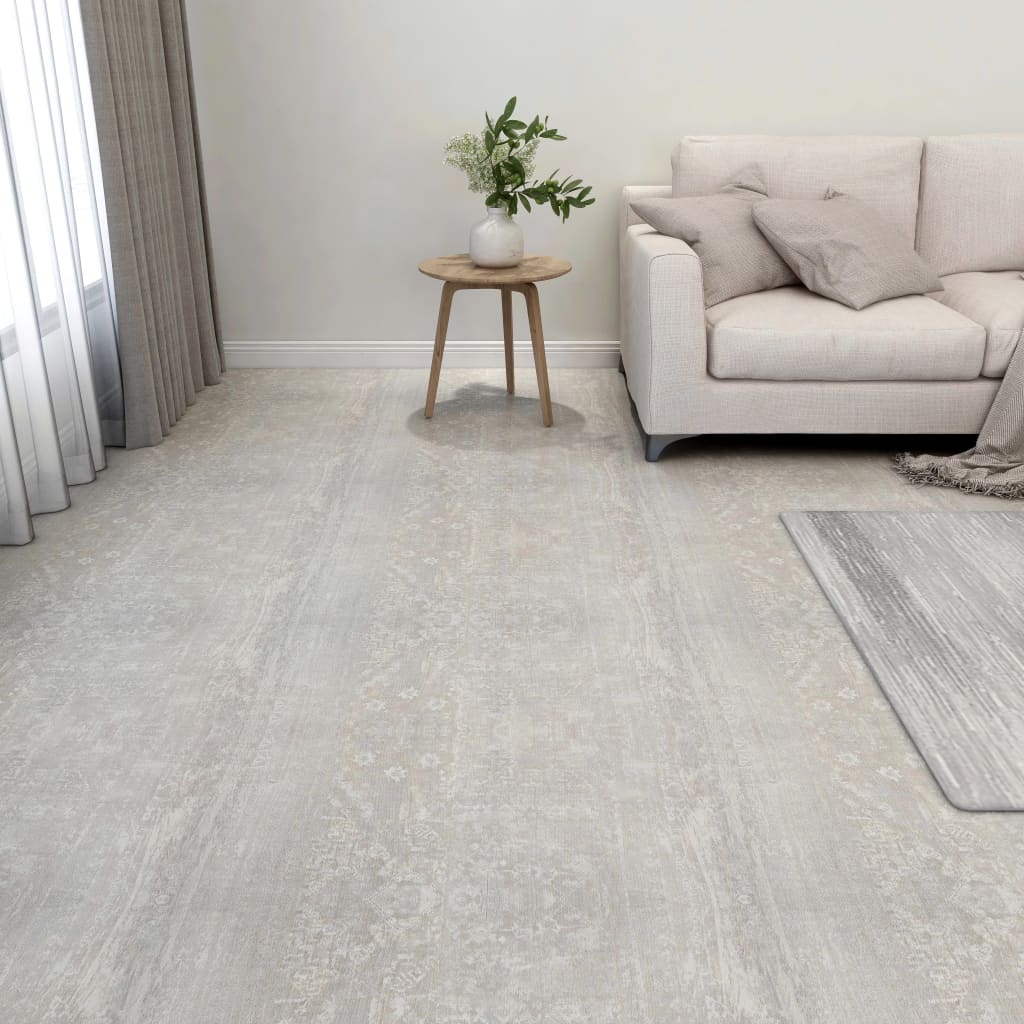 Vidaxl Floorboards Selvlavt 55 ST 5.11 m² PVC Light Gray