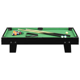 Vidaxl Minipool tabla 3 pies 92x52x19 cm negro y verde