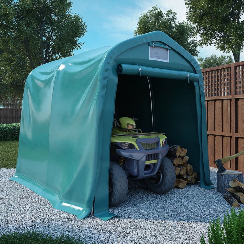 Vidaxl Garage telt 2.4x2.4 M PVC Green