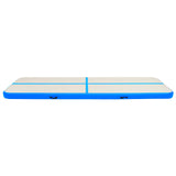 Vidaxl Gymnastics -Matte mit Pumpen aufblasbar 600x100x15 cm PVC Blau