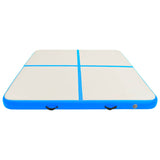 Vidaxl Gymnastics tappetini con pompa gonfiabile 200x200x10 cm PVC blu