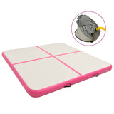 Vidaxl Gymnastics Mat con bomba inflable 200x200x20 cm PVC Pink