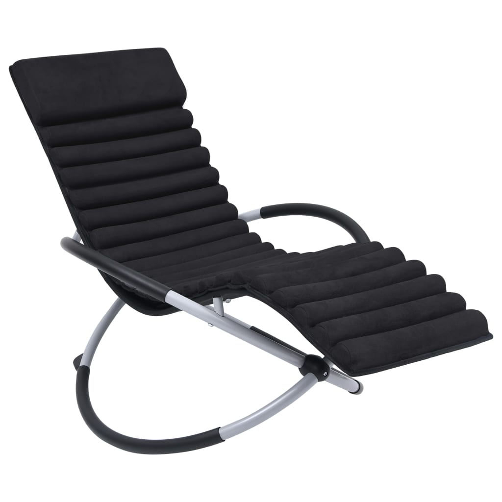 Vidaxl Lounger Kissen Wildleder Schwarz