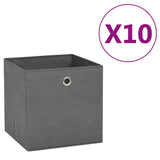 Vidaxl Späicherkëschte 10 PCs 28x28x28 cm Nonwove Stoff