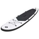 Vidaxl Stand Up Paddleboard Set gonfiabile in bianco e nero