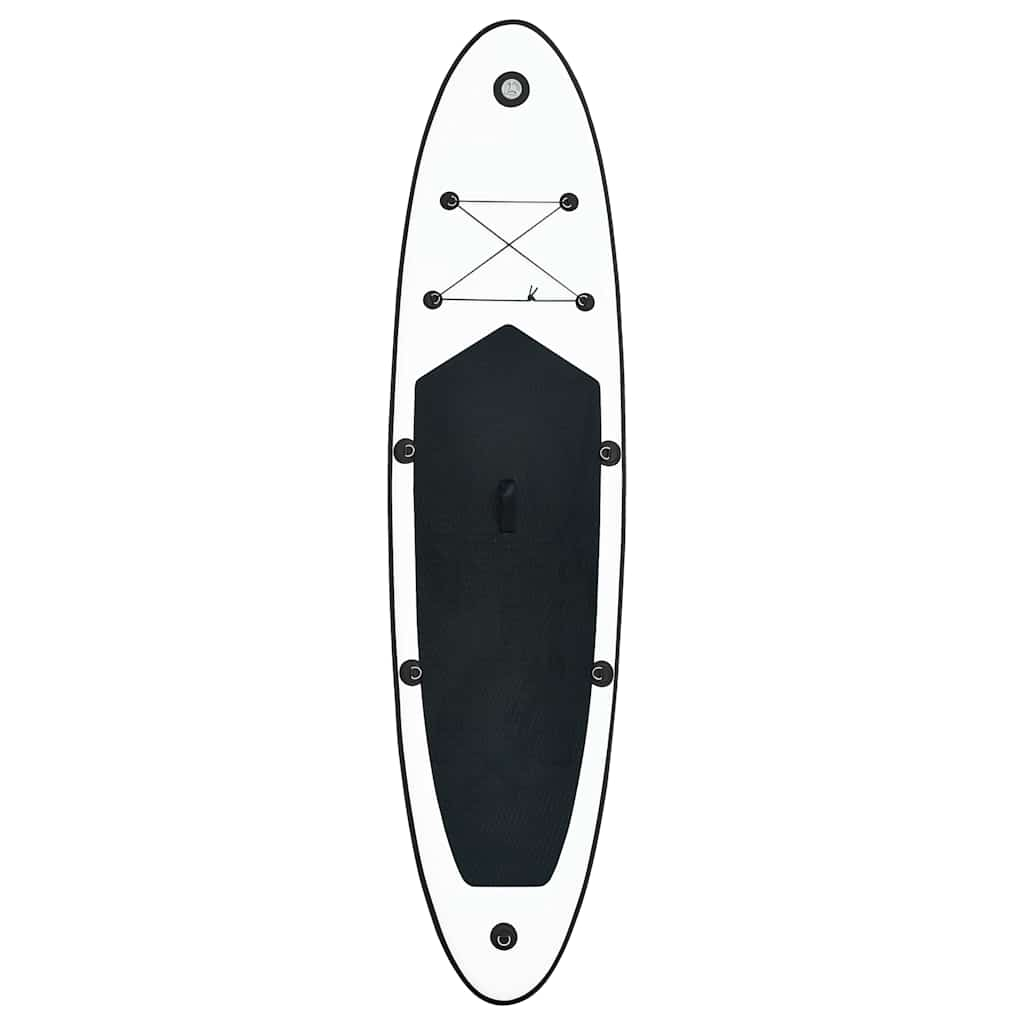 Vidaxl Stand Up Paddleboard Set oppblåsbart svart og hvitt