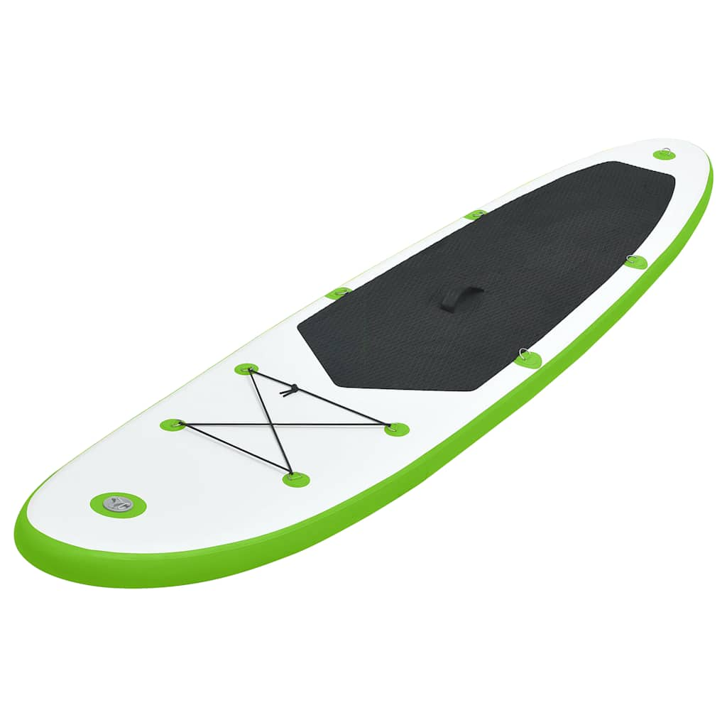 Vidaxl Stand Up Paddleboard Zestaw nadmuchiwany zielony i biały