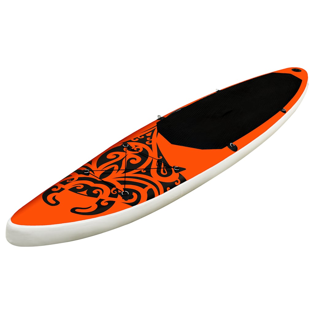 Vidaxl Stand Up Paddleboard Set Uppblåsbar 305x76x15 cm orange